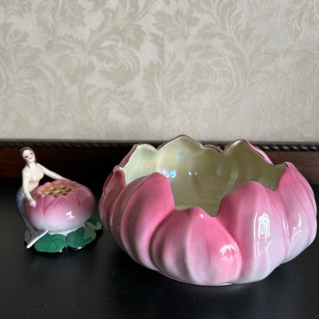 オールドノリタケ　デコレディ　人魚　 フィンガー　マーメイドボール