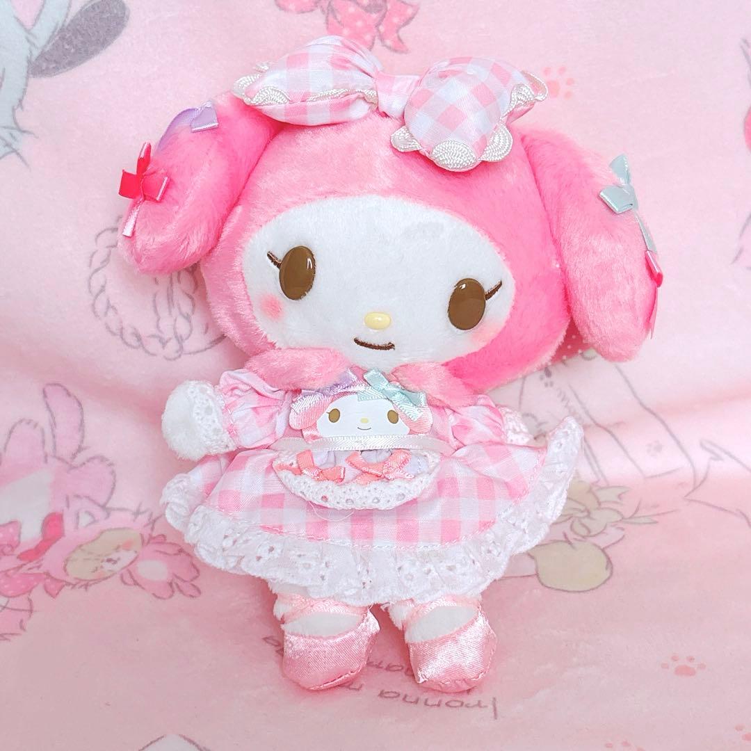 マイメロディ リボンでおそろ マスコット おめかし ロリータ ぬいぐるみ 希少