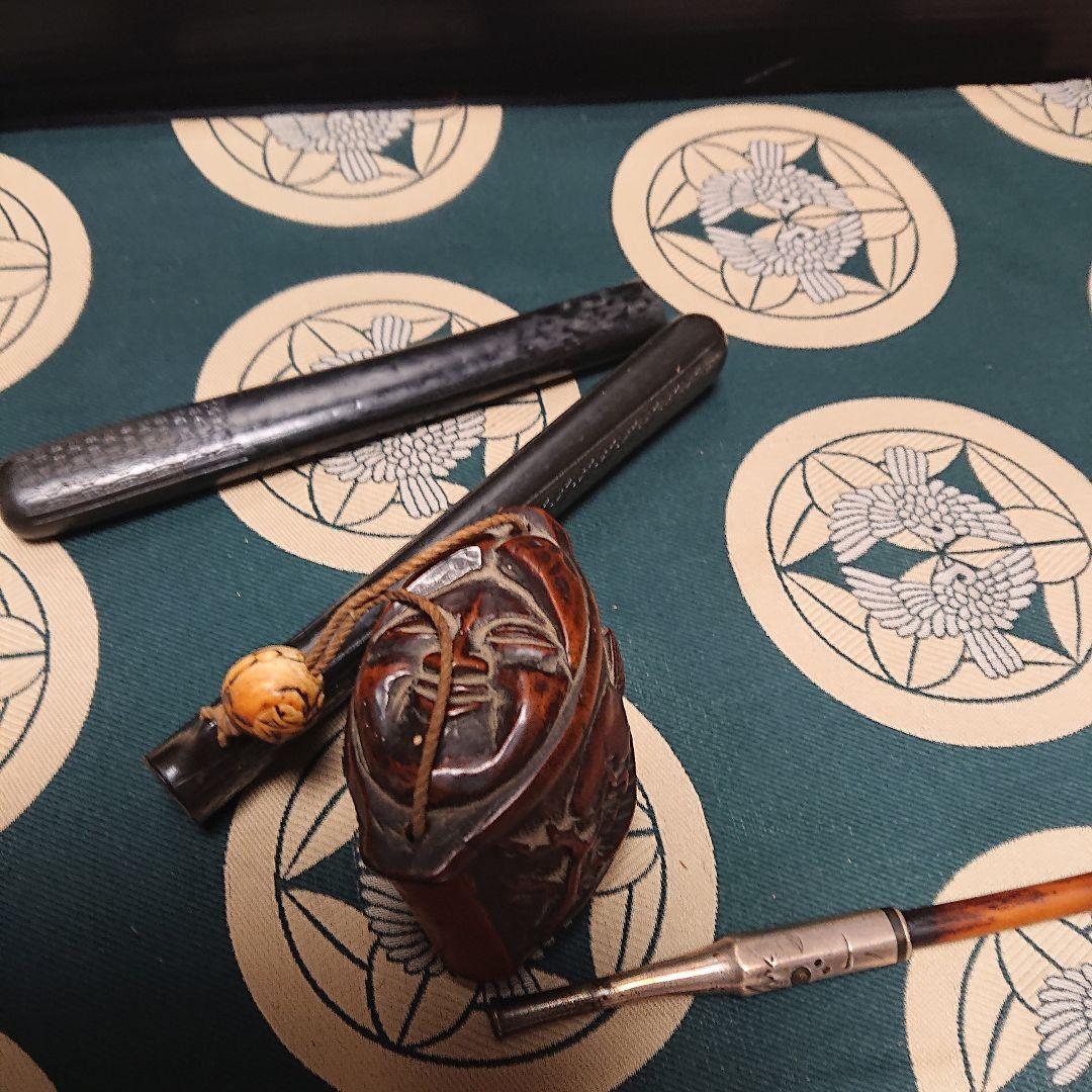 煙管ケース印あり、純銀製