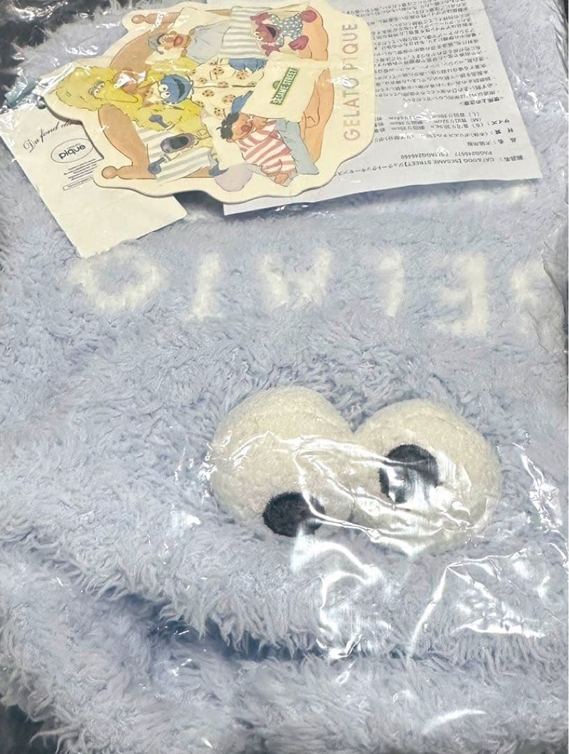 ジェラートピケ　クッキーモンスターケープ　ブルーL