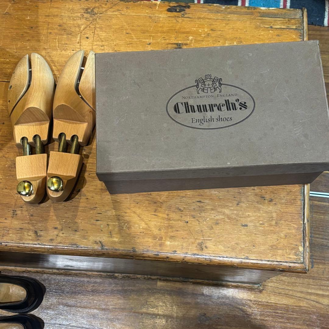 チャーチ　シャノン　黒 レザー ドレスシューズ 木製シューツリー付き