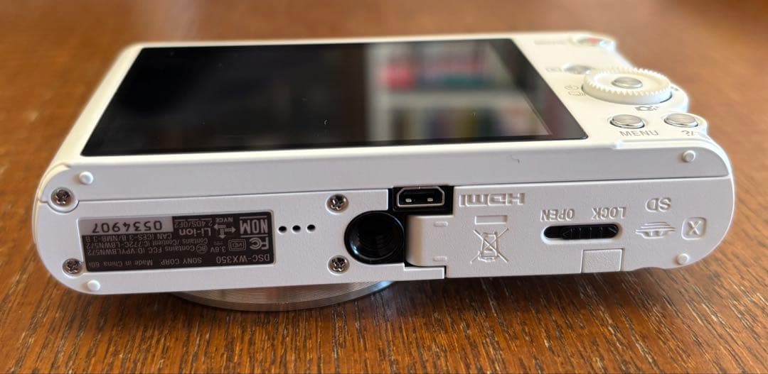 【美品 動作確認済】SONYソニーサイバーショットDSC-WX350ホワイト