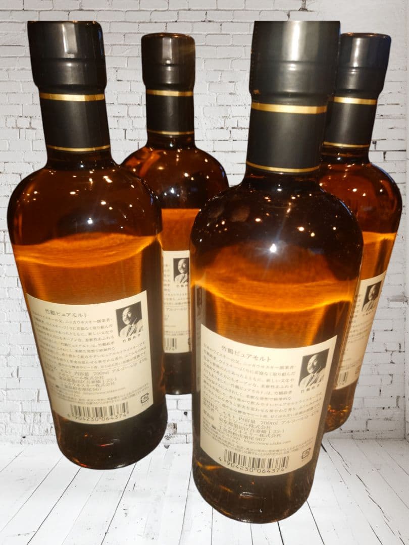 竹鶴 ピュアモルトウイスキー 4本セット【週末ラスト１】