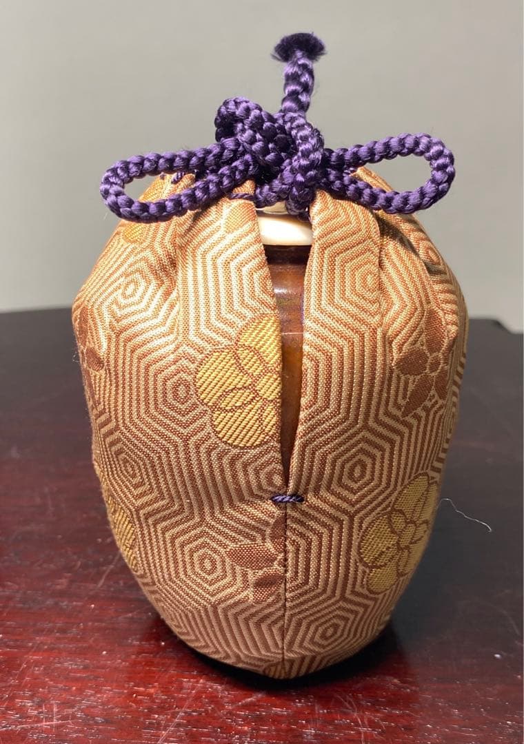 【茶道具】美濃光寿造　大名物　日野肩衝写茶入（共箱）