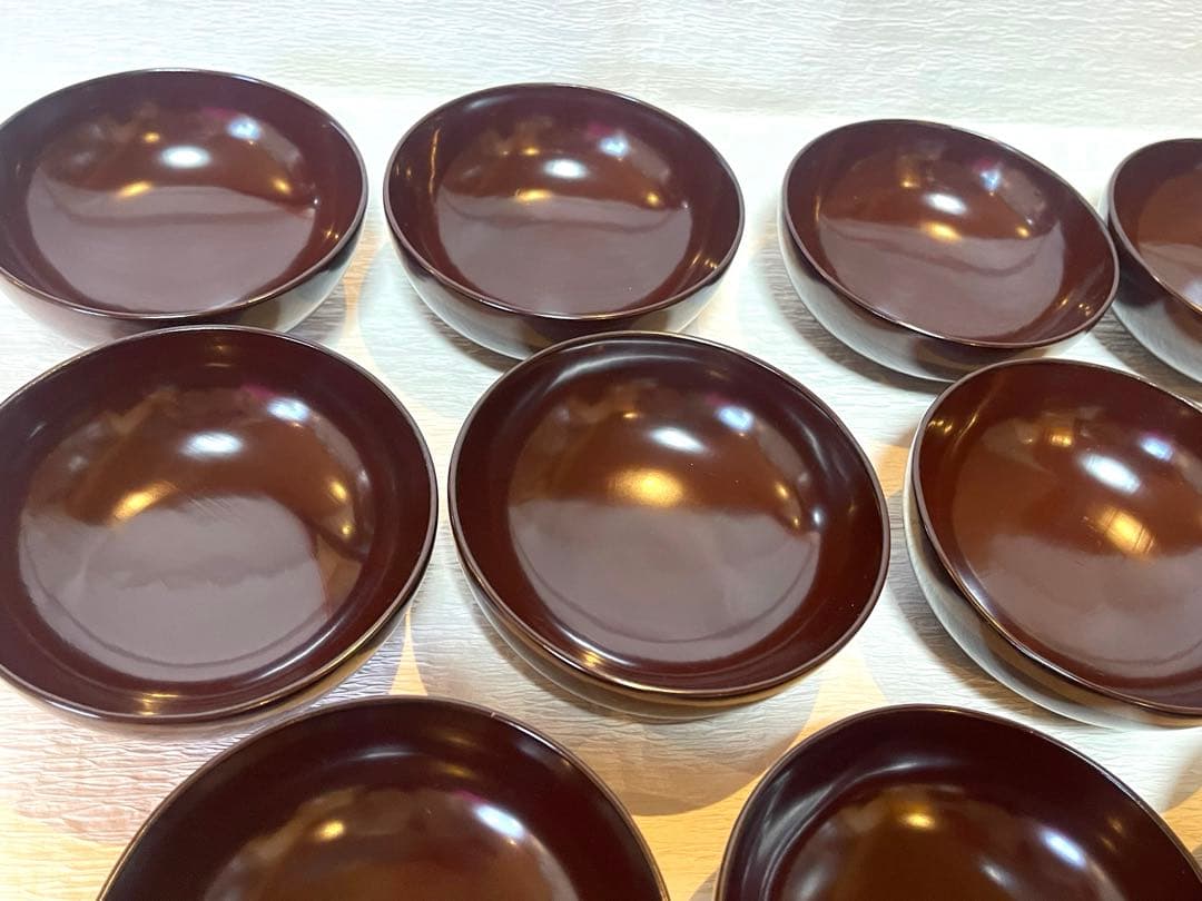 木製漆器　吸物椀　金蒔絵　骨董　時代物　アンティーク　10客① 149