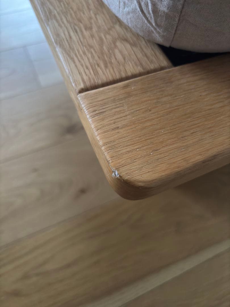 無印良品　シングルベッドフレーム　オーク材　※脚、マットレス無