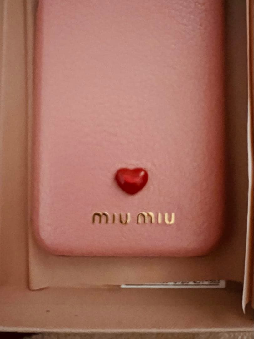 正規　MIUMIU miumiuiPhoneX XSカバー 色 ピンク