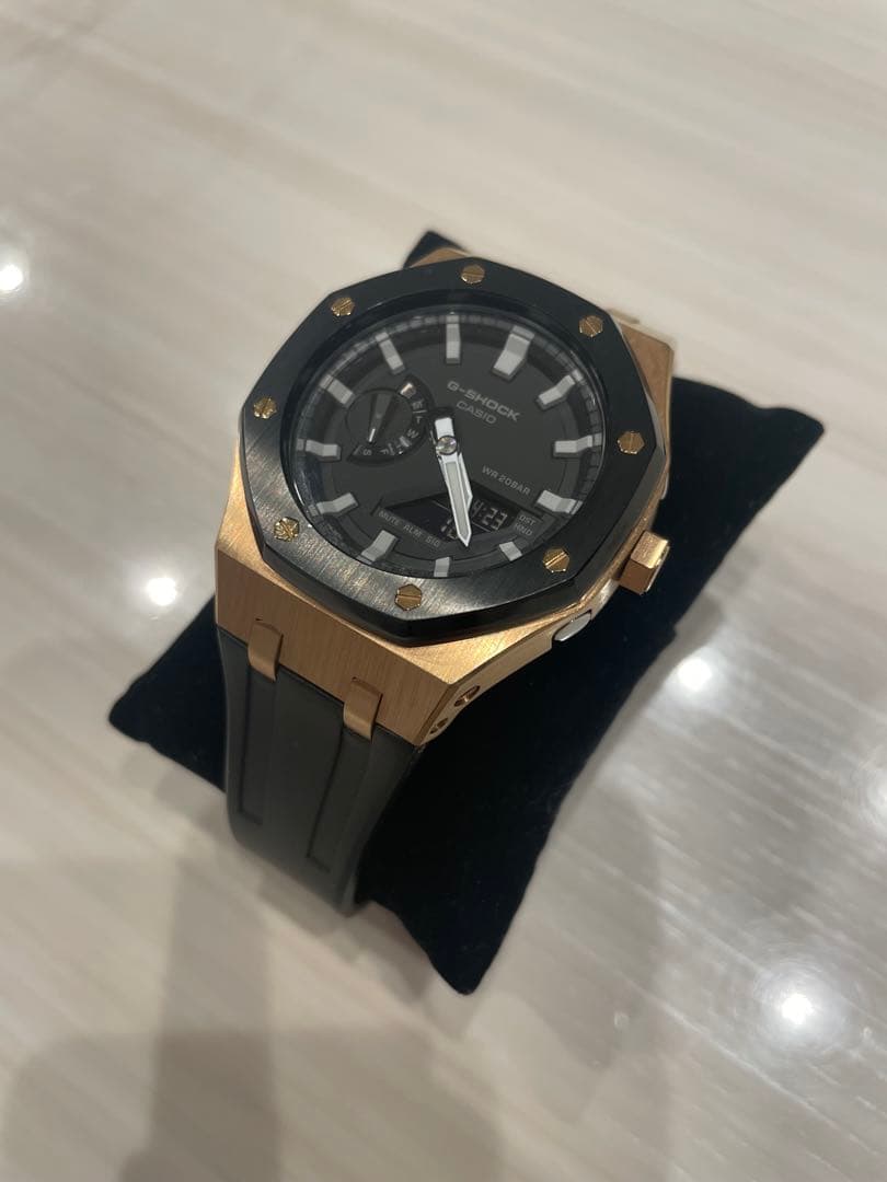 G-SHOCK カシオーク GA-2100ブラック/ゴールド ラバーベルト 時計