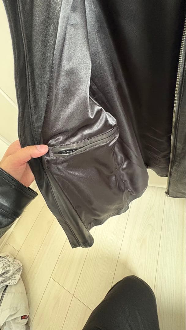 レザー シングルライダースジャケット Lサイズ 皮の館