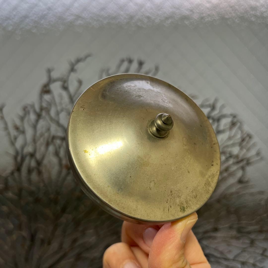 骨董　時代ガラス　希少　南京型　小振り　飴屋瓶　キャンディポット 小物入れ