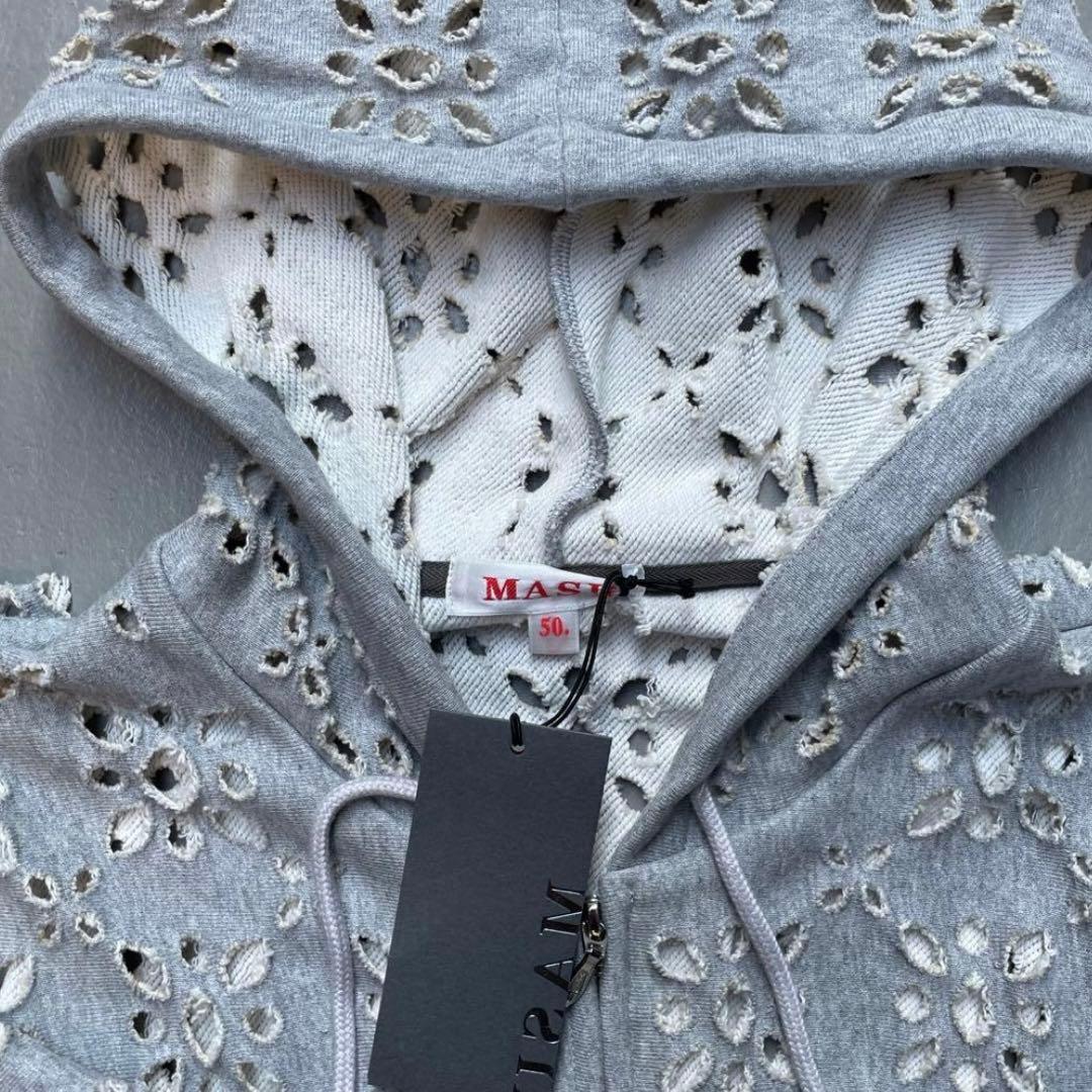 トップス MASU 24AW FLOWER HOLE ZIP-UP SWEAT 50