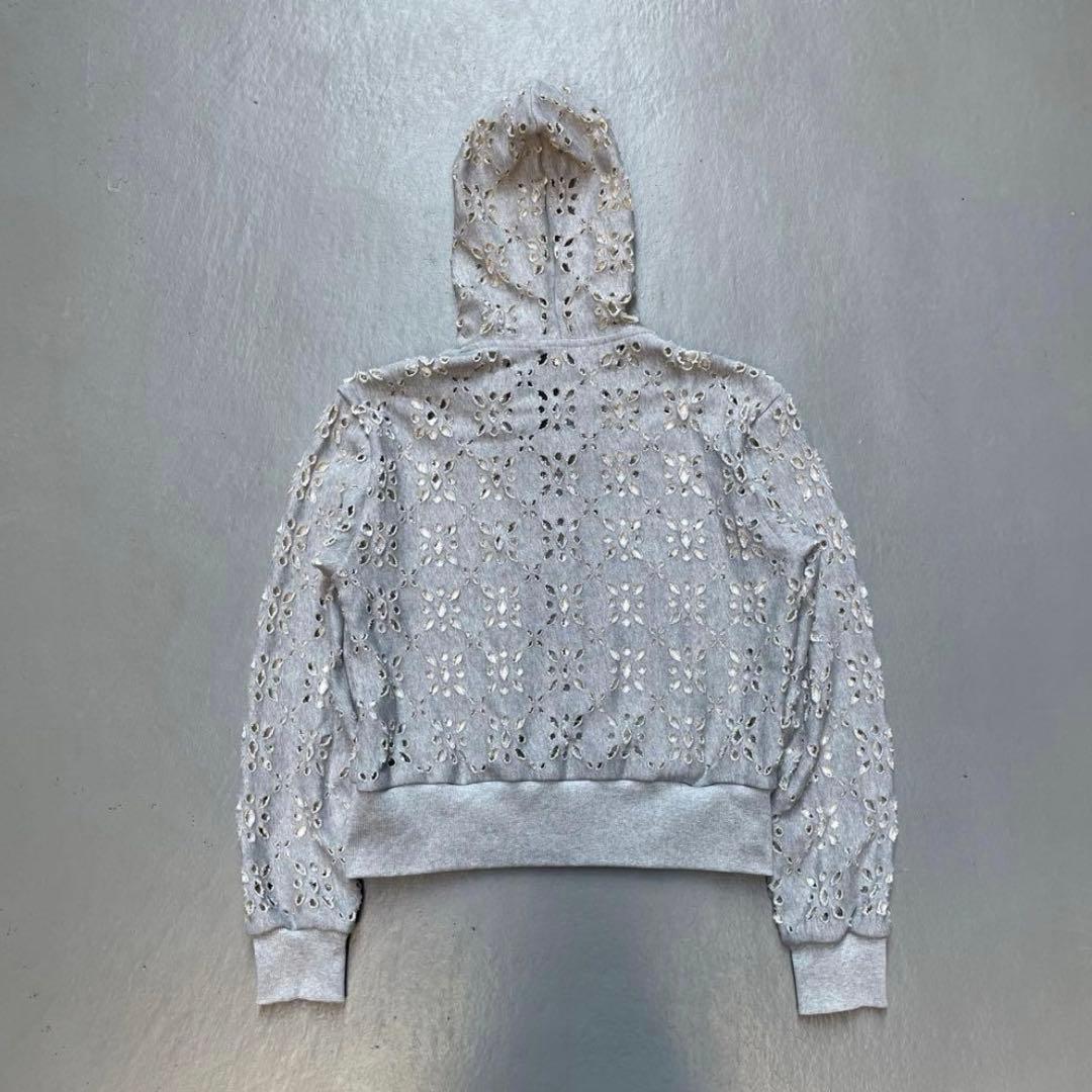 トップス MASU 24AW FLOWER HOLE ZIP-UP SWEAT 50