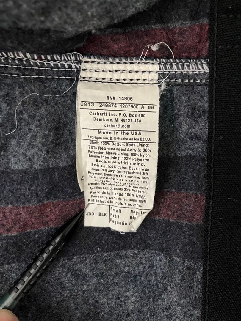 carhartt デトロイトジャケットブラックSサイズ