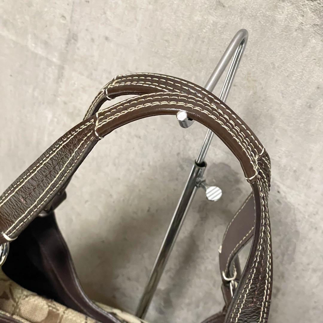 美品 コーチ ショルダーバッグ ソーホー F17403 シグネチャー キャンバス