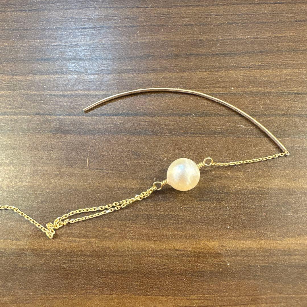 【U&C】Hirotaka パール ロングピアス