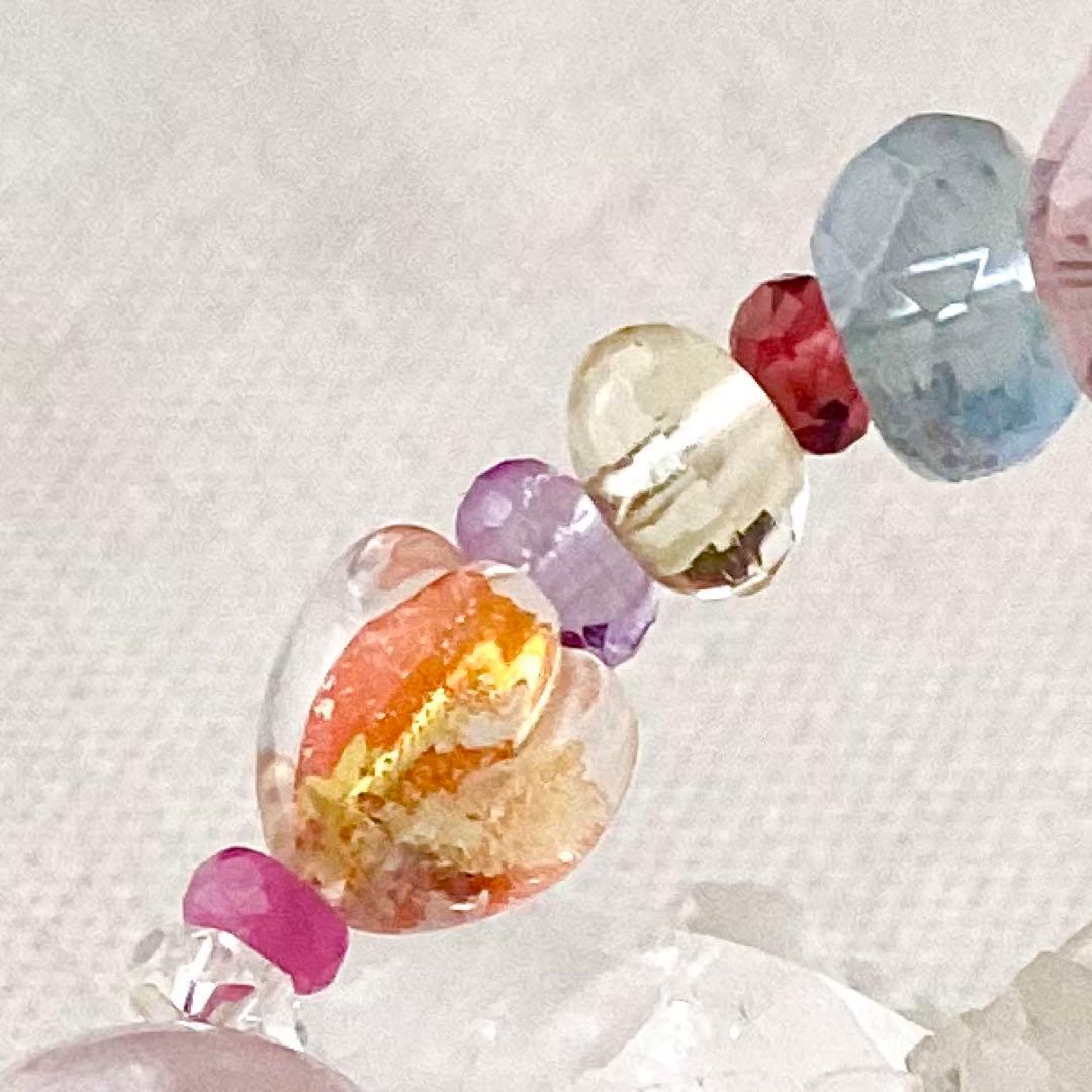 甘夏  ★天然石ブレスレット ♪ 358