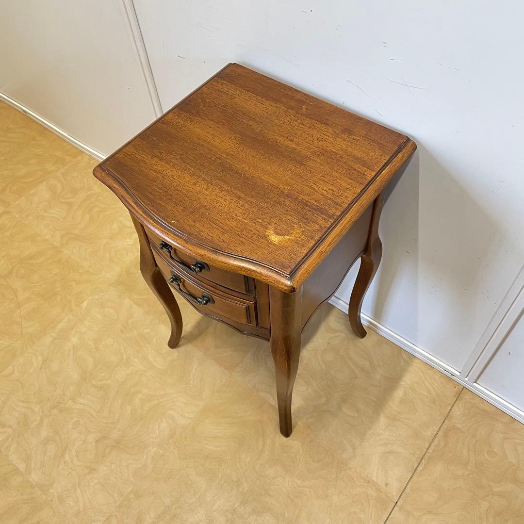 アンティーク調 猫脚 チェスト サイドテーブル コンソール 花台 電話台