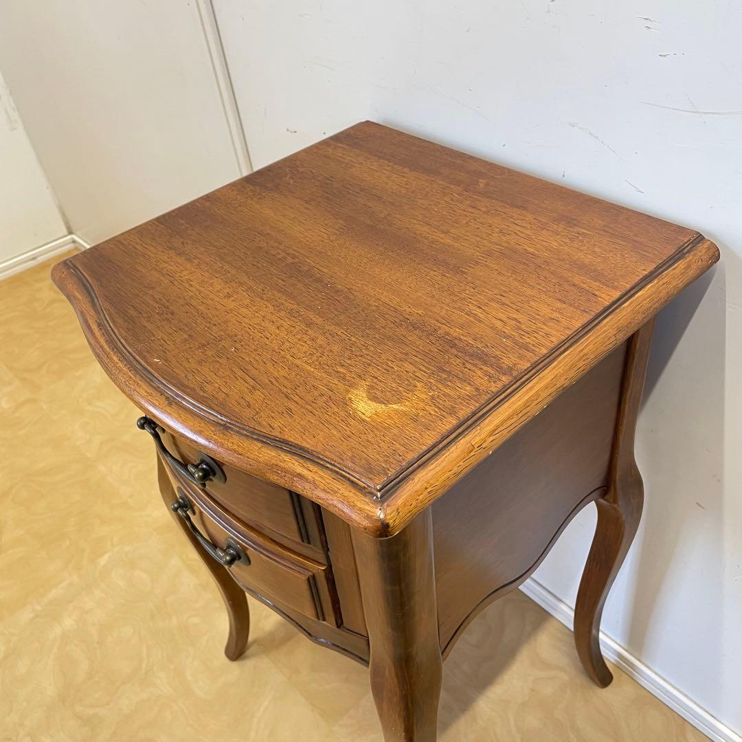 アンティーク調 猫脚 チェスト サイドテーブル コンソール 花台 電話台