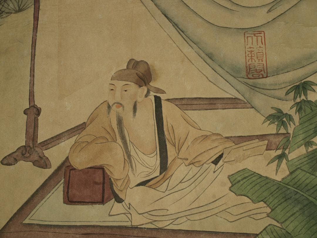 蔵出品　　中国唐時代掛け軸　张萱作絵　花鳥図 激安骨董品 BD234A13-3