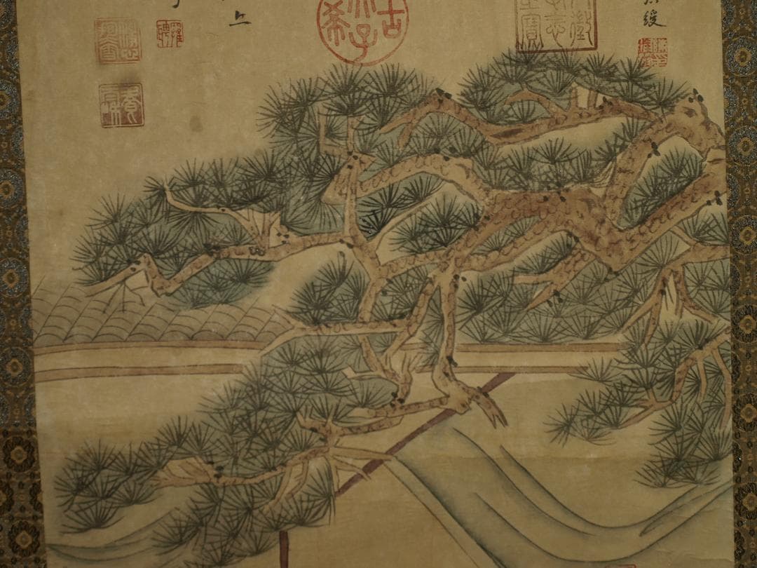 蔵出品　　中国唐時代掛け軸　张萱作絵　花鳥図 激安骨董品 BD234A13-3