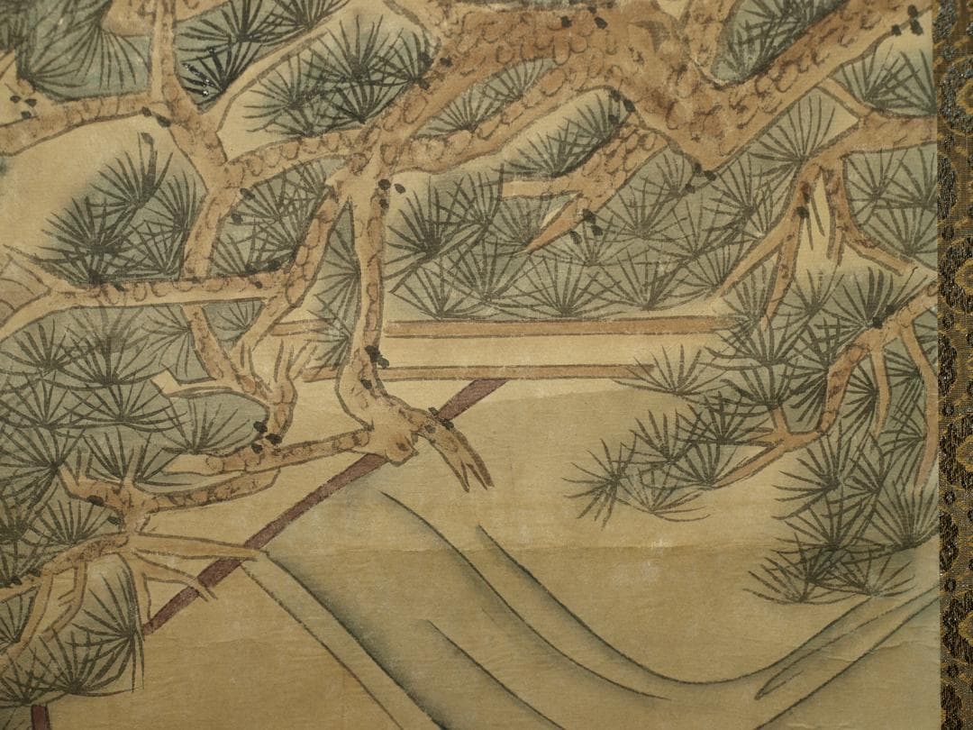 蔵出品　　中国唐時代掛け軸　张萱作絵　花鳥図 激安骨董品 BD234A13-3