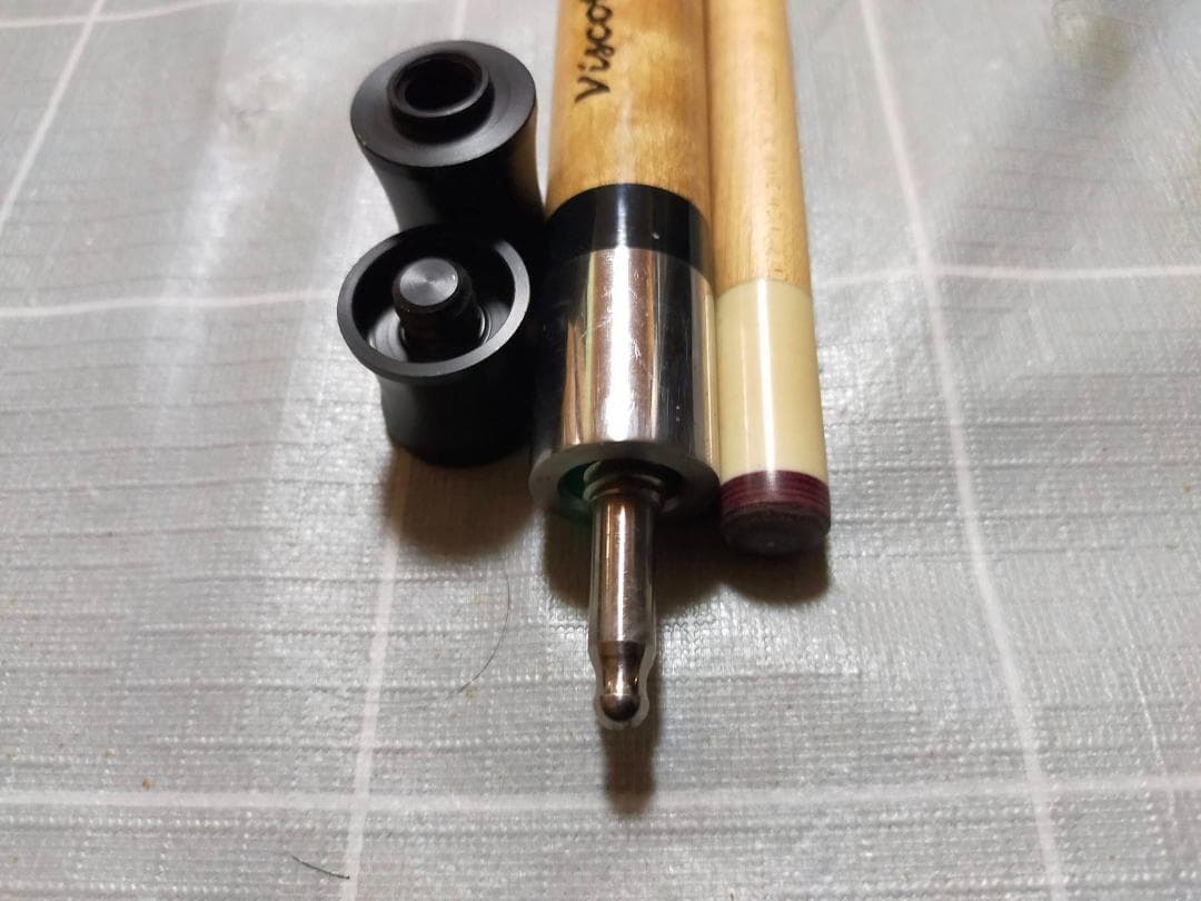 新古品・Viscotti カスタムキュー・本ハギ4剣インレイキュー