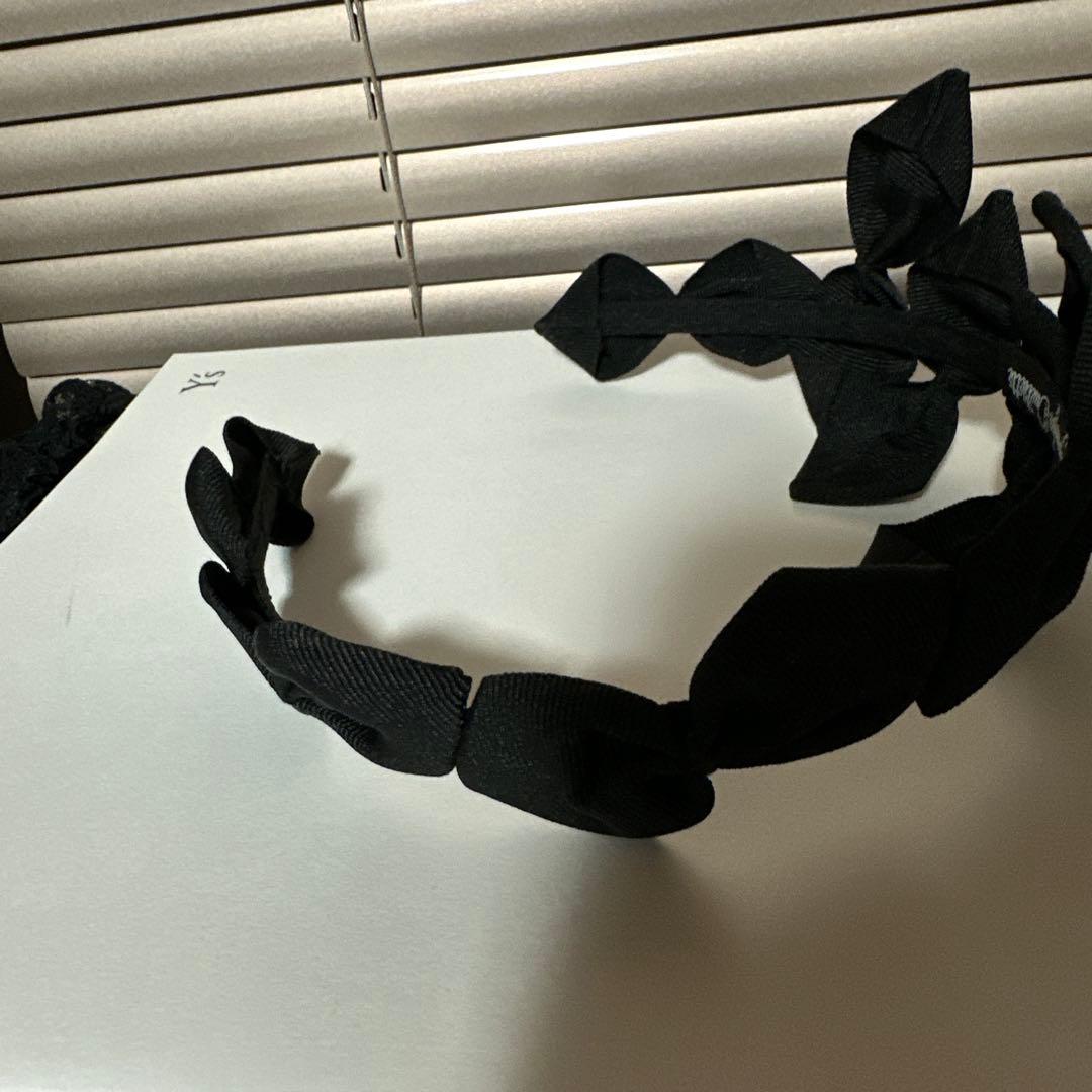 カシラ、ジェニファーオーレットグログランリボンカチューシャ