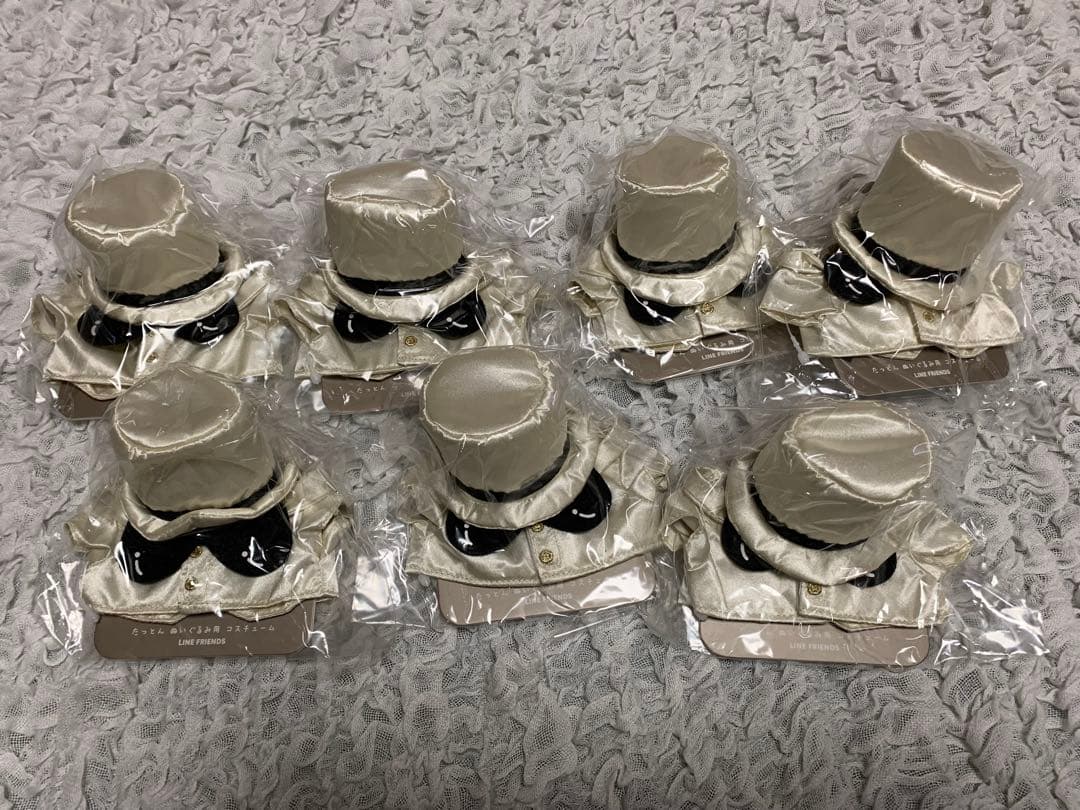 BT21 たっとんぬいぐるみコスチューム ホワイトタキシード 7個セット