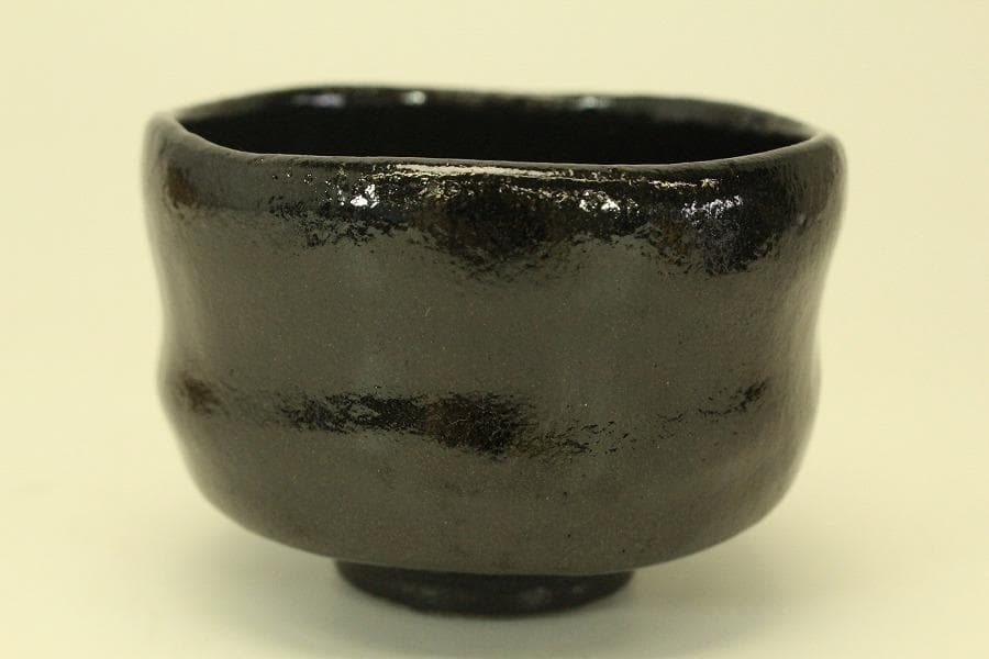 茶道具 黒楽茶碗 小服 真塗棗 茶箱用 二件 美品(A783)
