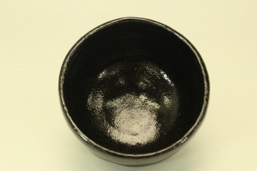 茶道具 黒楽茶碗 小服 真塗棗 茶箱用 二件 美品(A783)