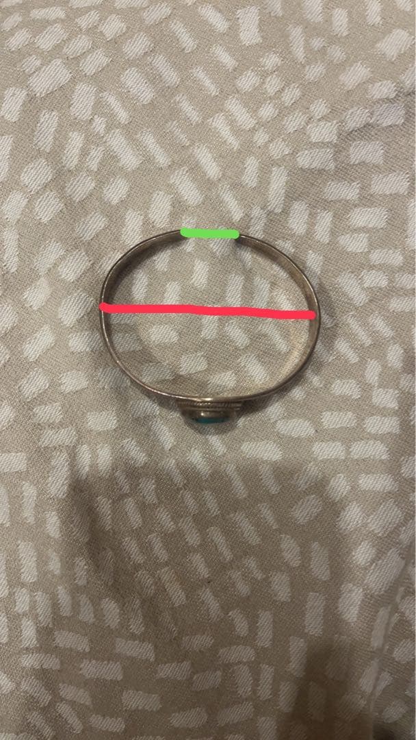 専用ターコイズ インディアンジュエリー シルバー製 シルバーバングル