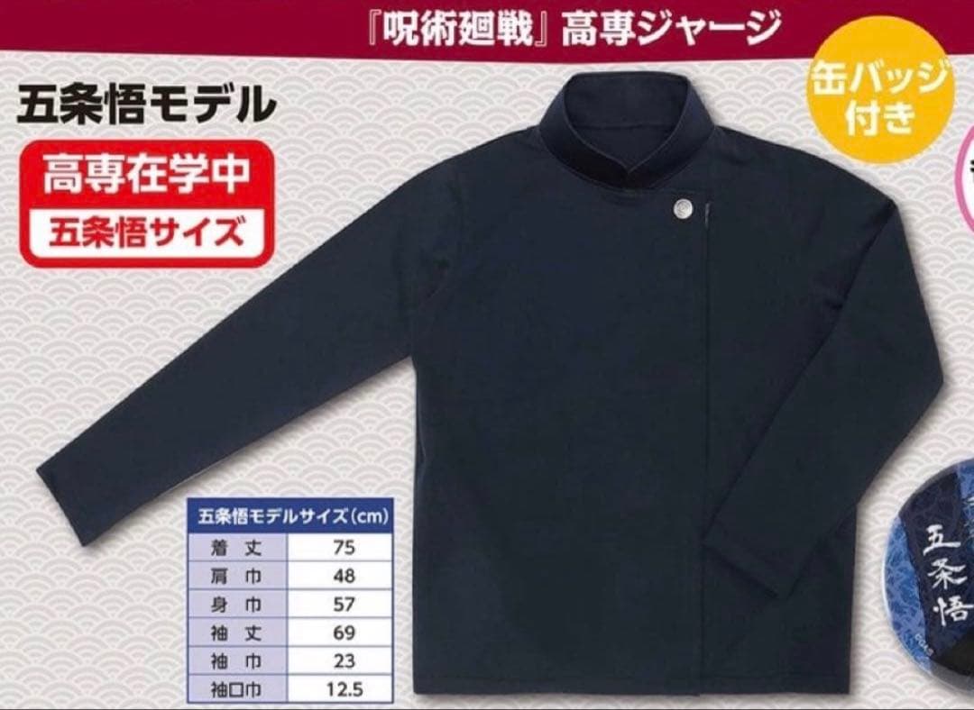 呪術廻戦 五条悟 高専ジャージ Mサイズ