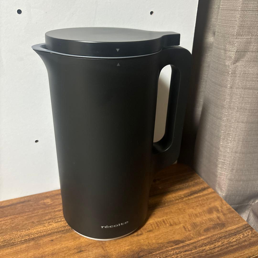 レコルト 電気ポット ブラック※箱無し