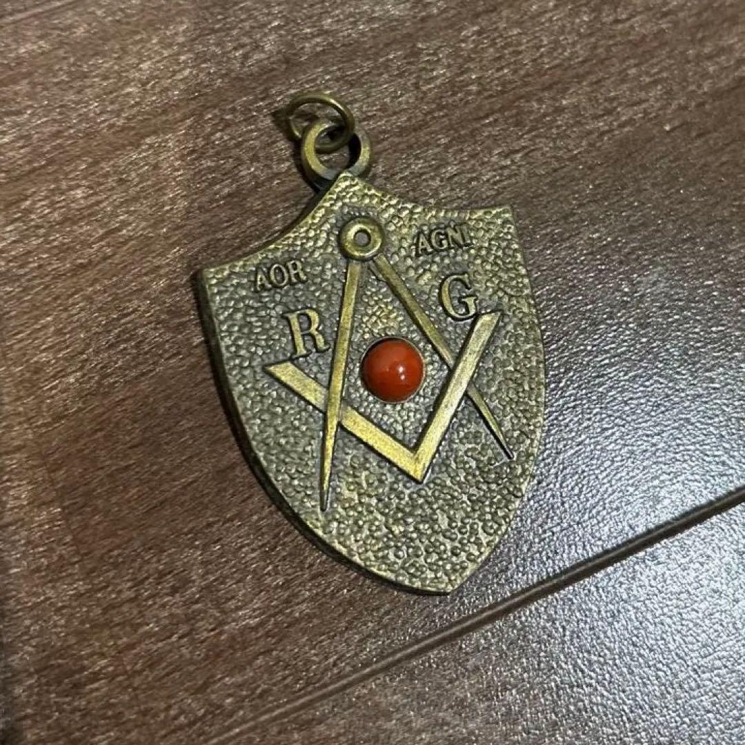 ビンテージ　フリーメイソン　秘密結社　ペンダントトップ　メダル