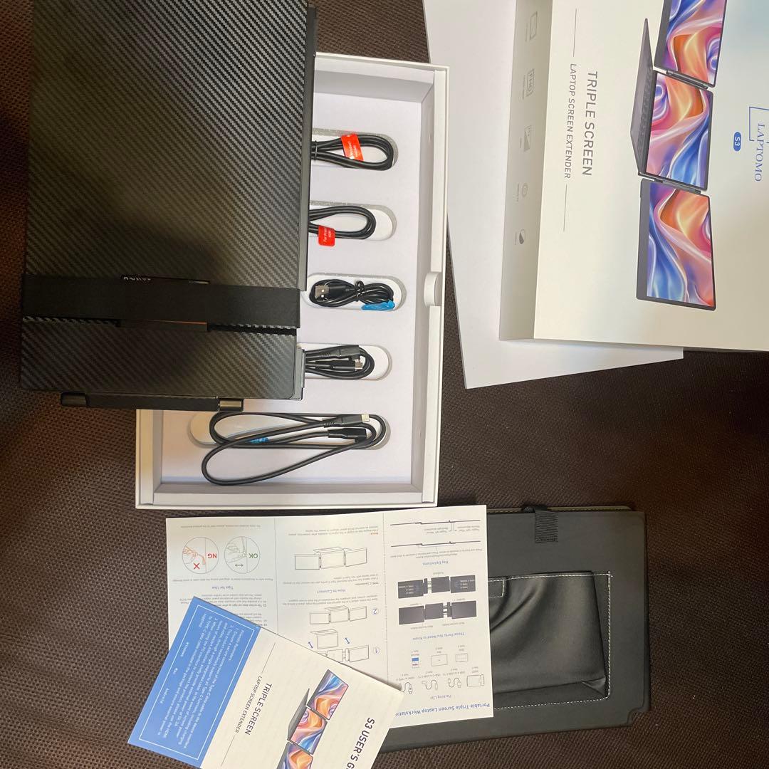 LAPTOMO S3 トリプルスクリーン拡張器　ほぼ新品