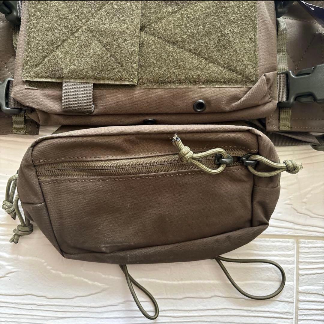 ⭐️未使用⭐️ チェストリグ サバゲー 軽量 多目的 カーキ