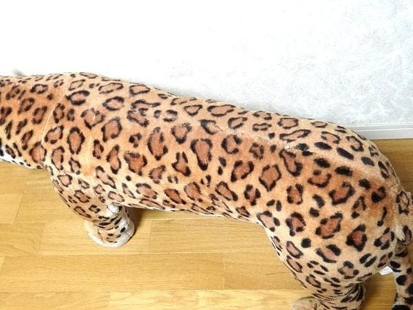 アニマルスツール ヒョウ 動物 座れるぬいぐるみ 腰掛け リアル ぬいぐるみ