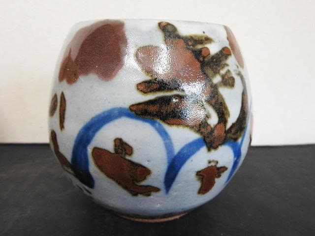 不精茶碗　清水公照　神楽窯　共箱　MA683