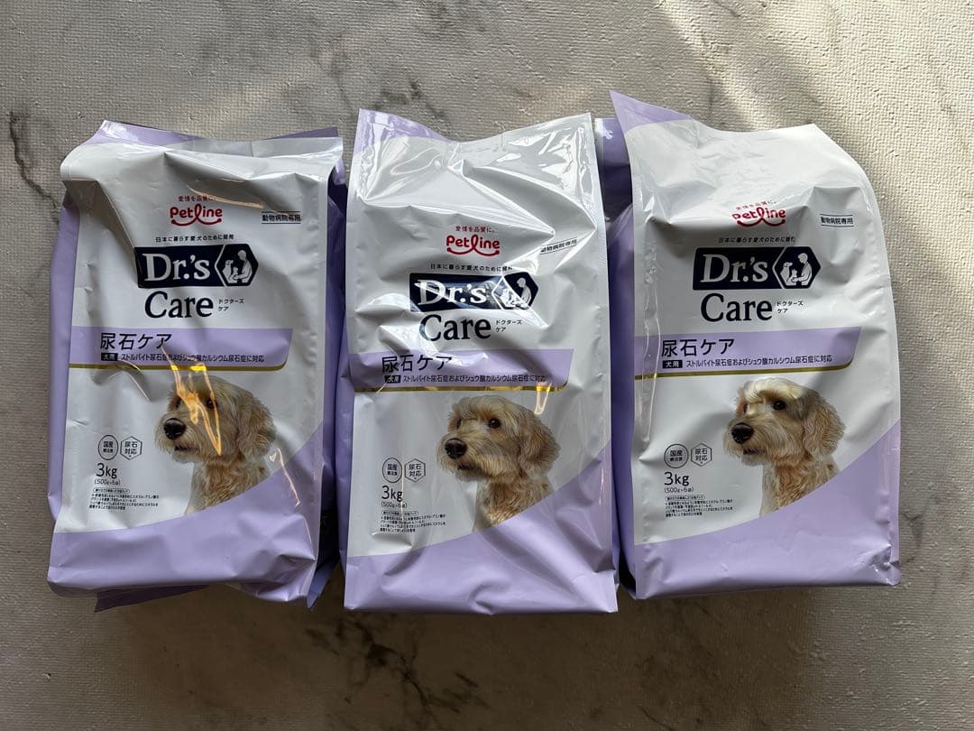 【新品未開封】ドクターズケア 犬用 尿石ケア3kg×3袋