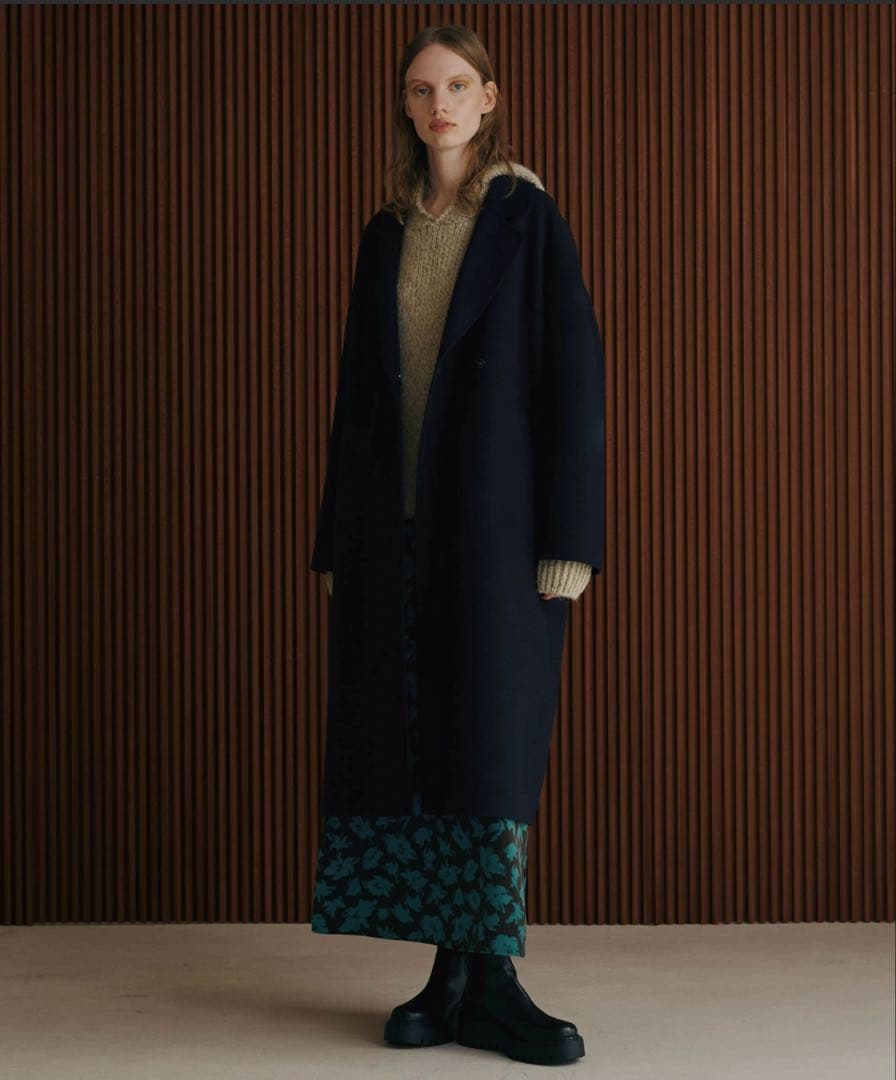 nano universe PURE LAMBS リバーロングコート 定価4万