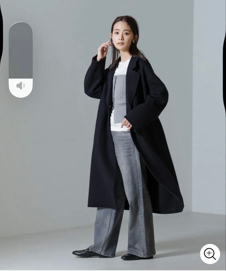 nano universe PURE LAMBS リバーロングコート 定価4万