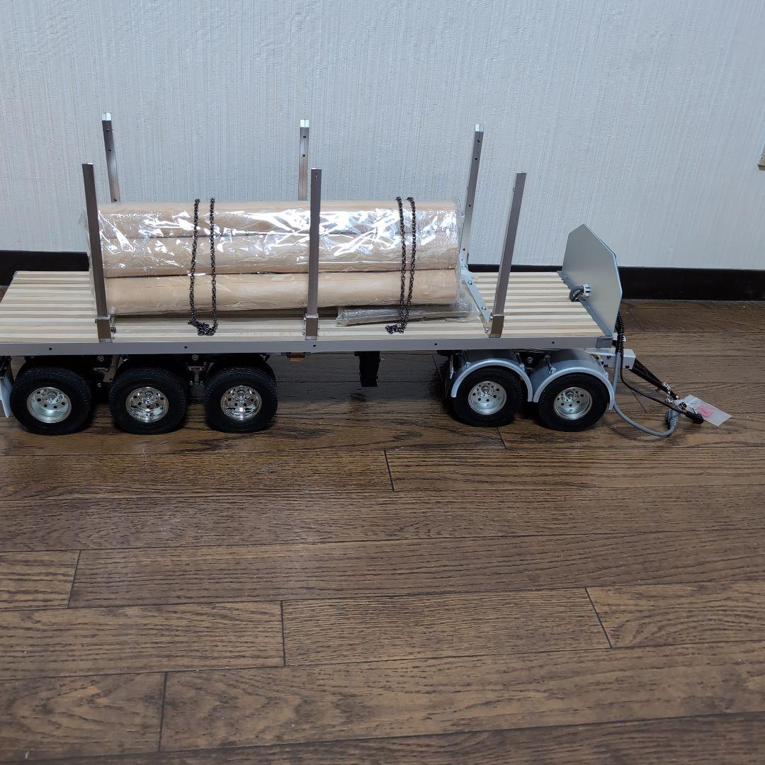 タミヤ1/14フラットベッドセミトレーラーのフルトレーラー仕様です。