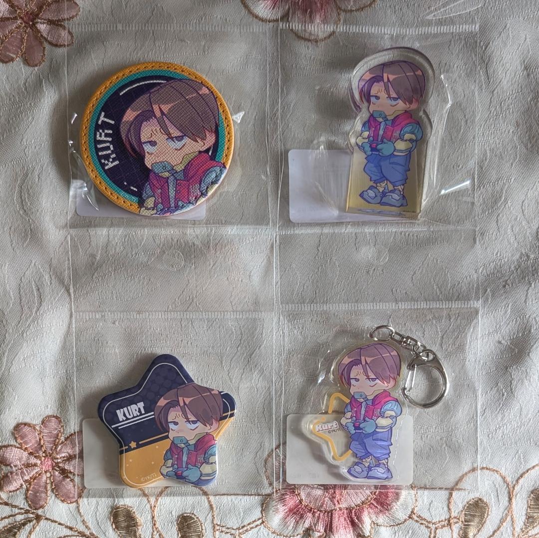 ミルキーサブウェイ カート＆マックス アクブロ 缶バッジ アクキー フォトカード