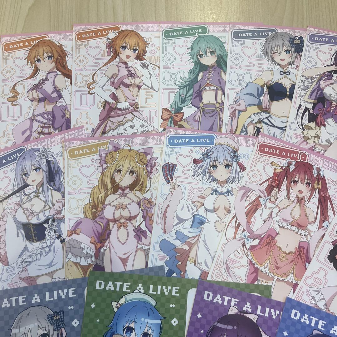 デート・ア・ライブ ホビー天国2 パステルチャイナ 特典 ポストカード　コンプ