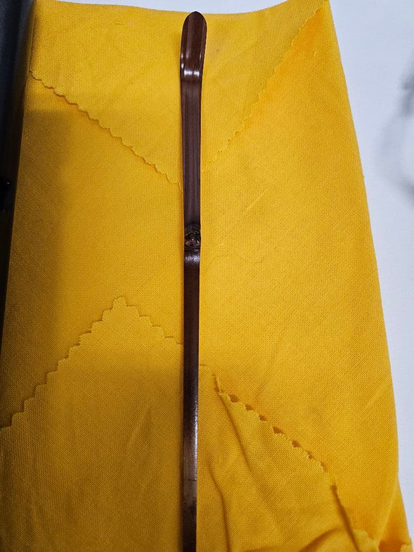 吉田高仙 作 茶杓「泪」利休写 共箱 共筒 略歴付 完品 茶道具