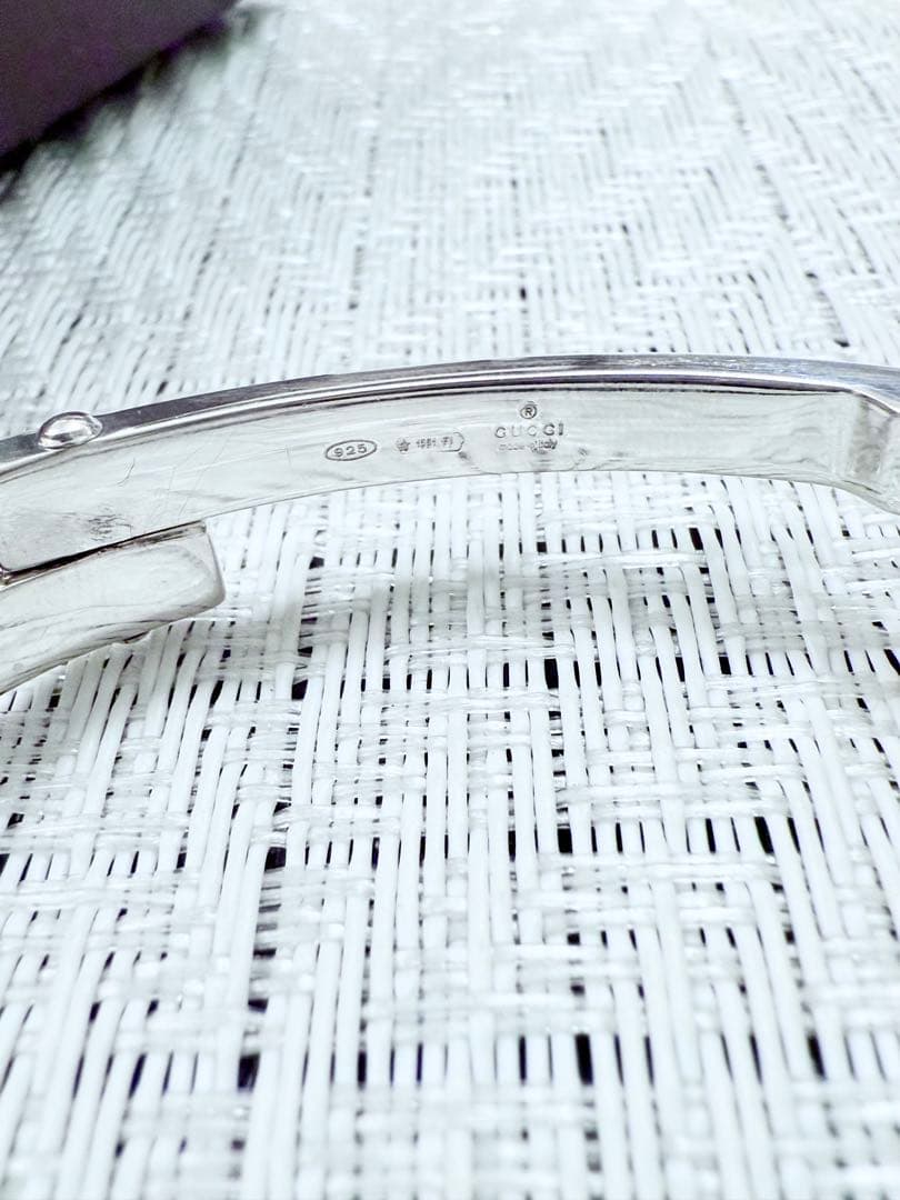 グッチ　バングル　ブレスレット　G ロゴ シルバー 925 バングル