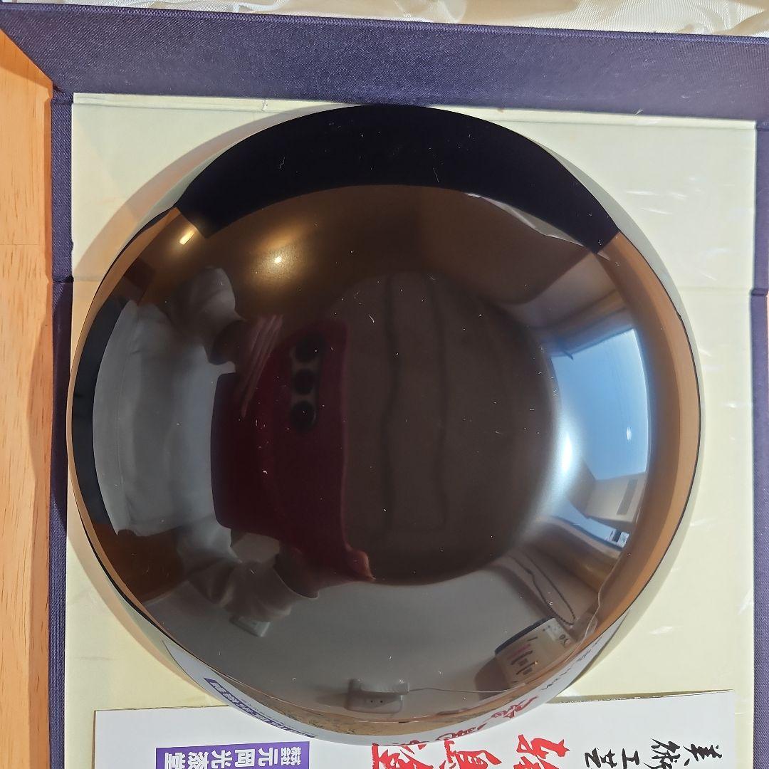 【新品未使用・長期保管品】 輪島塗　沈金　菓子盆（21cm）箱・パンフレット付