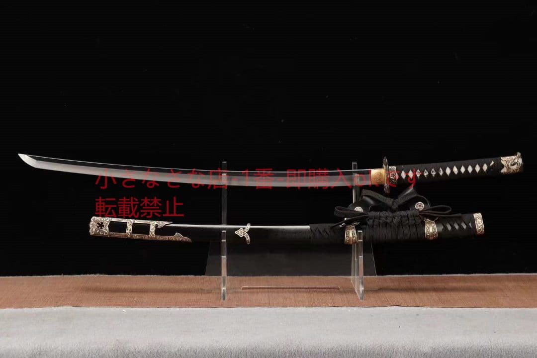 26寸弱反直線紋三色研武士太刀  古兵器 武具 刀装具 日本刀 模造刀 居合刀