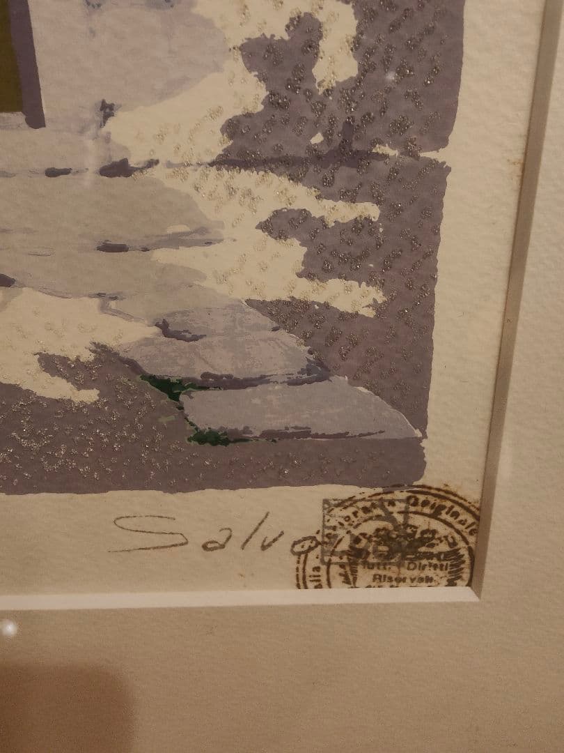 大変希少 版画 シルクスクリーン サルボ 限定部数 131/300 Salvo