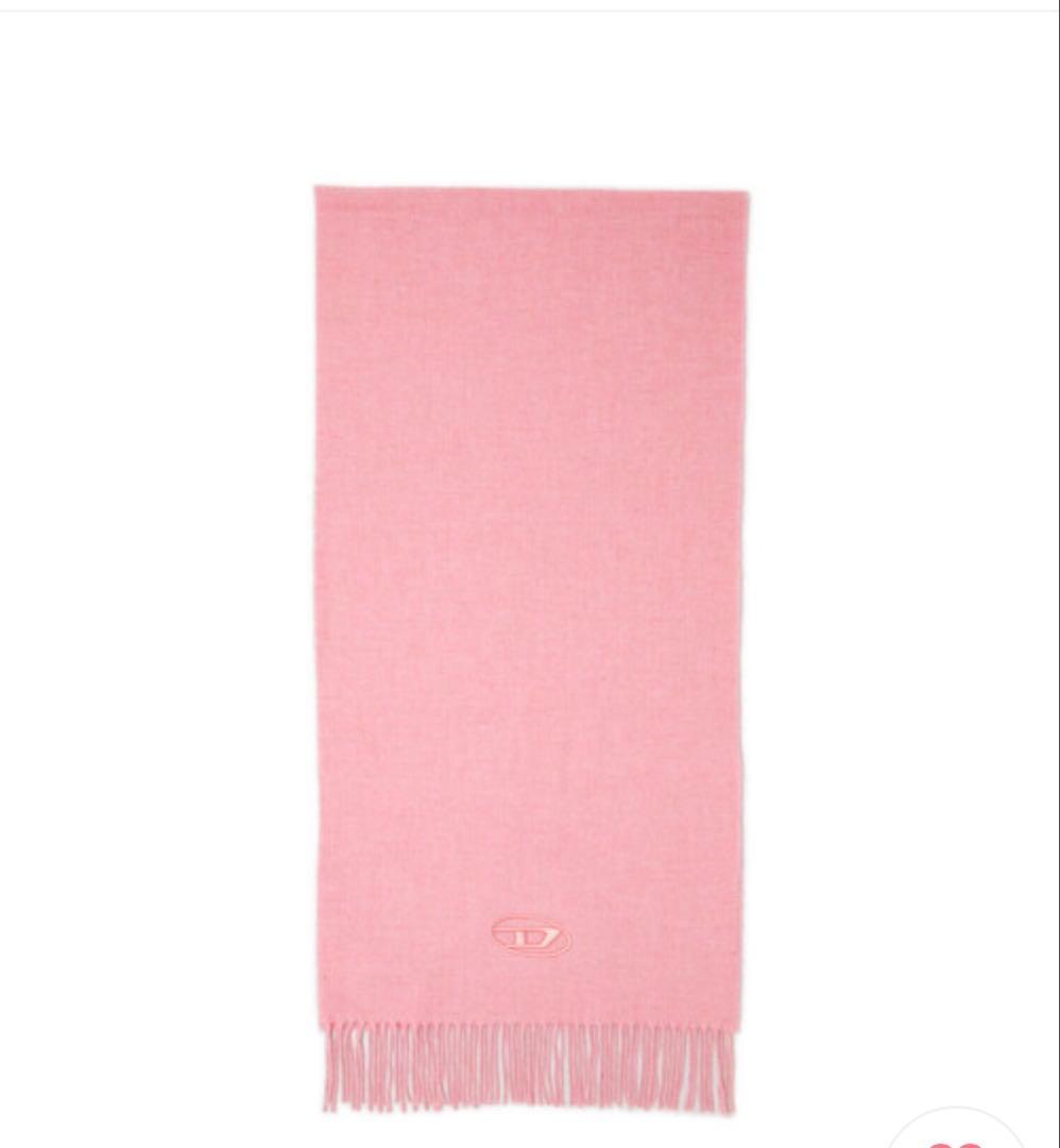 DIESEL マフラー スカーフ ピンク 冬 ブランド